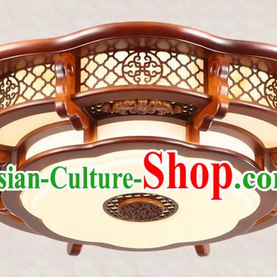 Traditional Chinese Handmade Wood Carving Ceiling Lantern Asian Lanterns Ancient Lantern