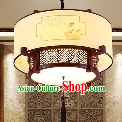 Traditional Chinese Handmade Painted Hanging Lantern Asian Ceiling Lanterns Ancient Lantern