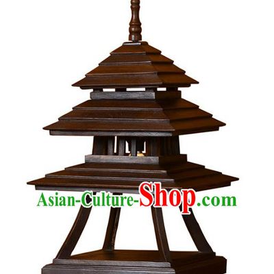 Thailand Handmade Lantern Asian Wood Lanterns Desk Lantern Traditional Lamp