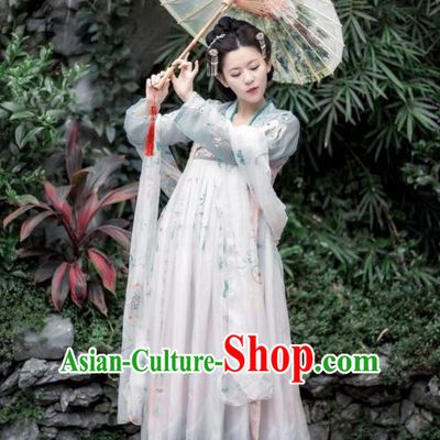 China Ancient Palace Lady Dress Tang Dynasty Imperial Concubine Embroidered Costume for Women