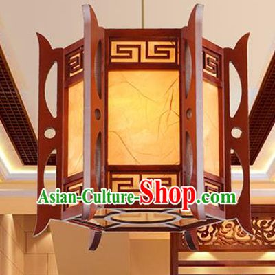 Traditional Chinese Handmade Wood Hanging Lantern Asian Palace Ceiling Lanterns Ancient Lantern