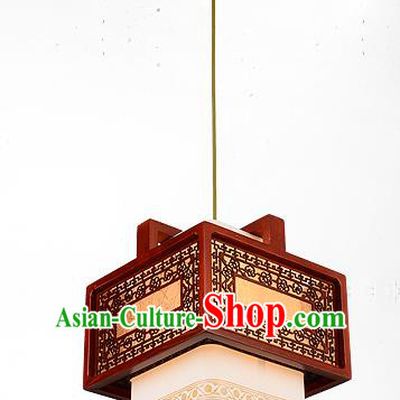 Traditional Chinese Handmade Lantern Wood Carving Hanging Lantern Ancient Palace Ceiling Lanterns