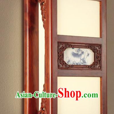 China Handmade Palace Lanterns Wall Lantern Ancient Wood Carving Lanterns Traditional Lamp