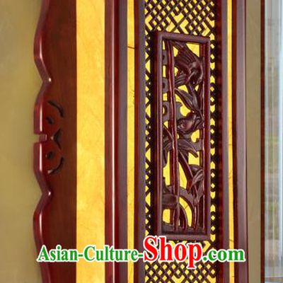 China Handmade Palace Lanterns Wall Lantern Ancient Wood Carving Bamboo Lanterns Traditional Lamp
