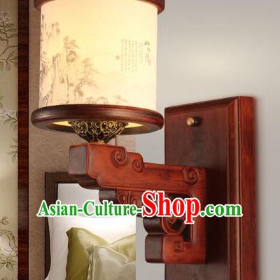 China Handmade Palace Lanterns Wall Lantern Ancient Wood Lanterns Traditional Lamp