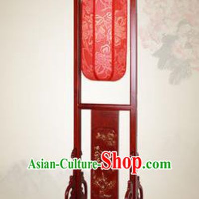 China Handmade Wood Floor Lanterns Red Palace Lantern Ancient Lanterns Traditional Lamp