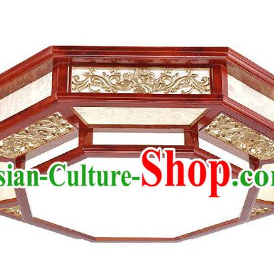 Traditional Chinese Carving Palace Lantern Handmade Ceiling Lanterns Ancient Lamp