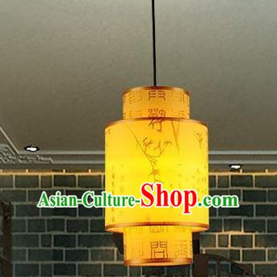 Traditional Chinese New Year Palace Lantern Handmade Painting Bamboo Hanging Lanterns Ancient Lamp
