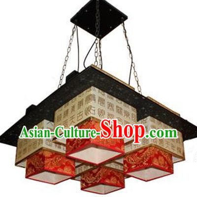Traditional Chinese Parchment Palace Lantern Handmade Carving Ceiling Lanterns Ancient Lamp