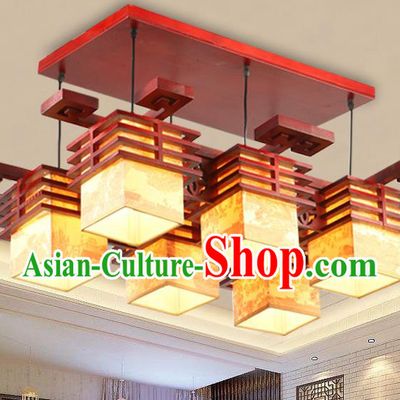 Top Grade Handmade Six-Lights Palace Lanterns Traditional Chinese Lantern Ancient Ceiling Lanterns