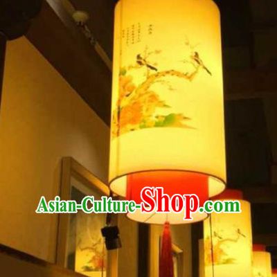 Top Grade Handmade Painting Flowers Birds Lanterns Traditional Chinese Palace Lantern Ancient Ceiling Lanterns