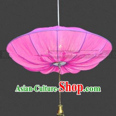 Top Grade Handmade Pink Lotus Leaf Lanterns Traditional Chinese Palace Lantern Ancient Ceiling Lanterns