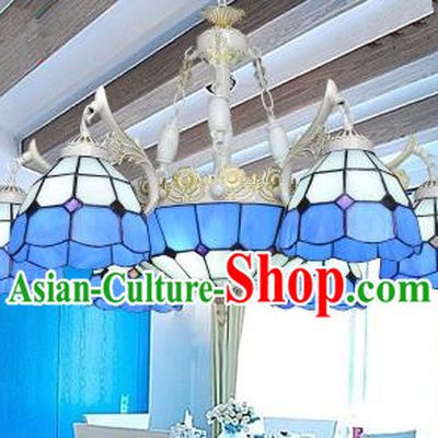 Top Grade Handmade Hanging Lanterns Traditional Chinese Seven-Lights Palace Lantern Ancient Ceiling Lanterns