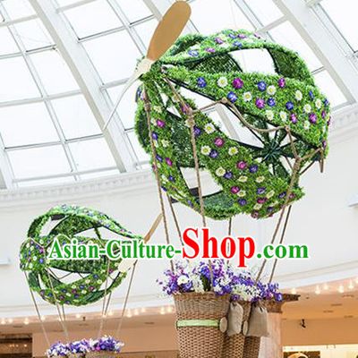 Handmade Stage Performance Lamplight Christmas Decorations LED Lamp Hot Air Balloon Lanterns