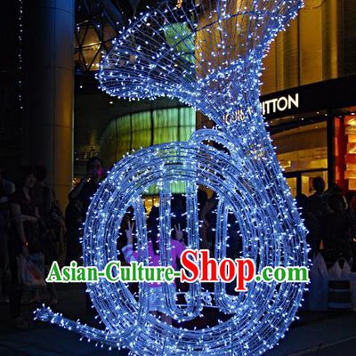 Handmade Christmas Lamplight Decorations LED Lamp Lantern Tuba Lights