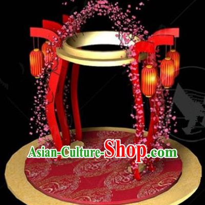 Handmade China Spring Festival Archway Lights Arrangement Lamplight Decorations Stage Display Lanterns