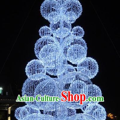 Handmade Spherical Shiny Christmas Tree Lights Lamplight Decorations LED Lamp Lanterns Bulb