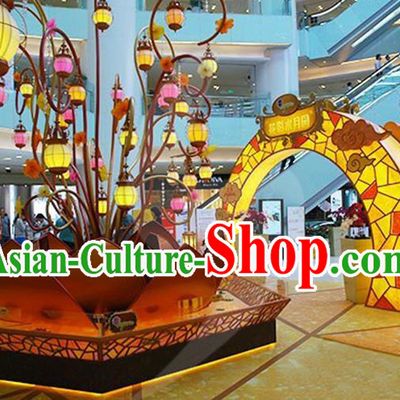 Handmade Chinese New Year Spring Festival Decorations Lanterns Stage Display Lamp