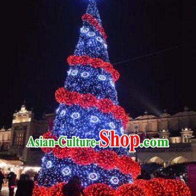 Traditional Christmas Tree Lights Stage Display Decorations Lamplight LED Lanterns