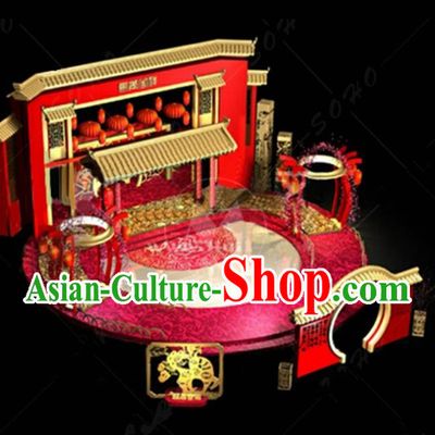 China Traditional New Year Lamp Courtyard Lamplight Decorations Stage Display Lanterns