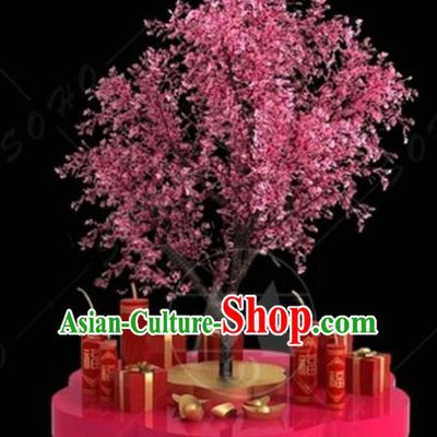 China Traditional New Year Lamp Peach Blossom Decorations Lamplight Stage Display Lanterns