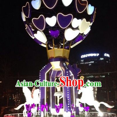 Traditional Christmas Horse LED Lights Show Lamp Decorations Stage Lamplight Display Lanterns