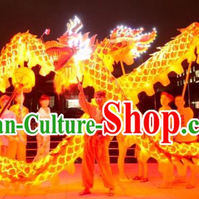 Chinese Traditional Dragon Dance Costumes Professional Lantern Festival Celebration Dragon Parade Complete Set