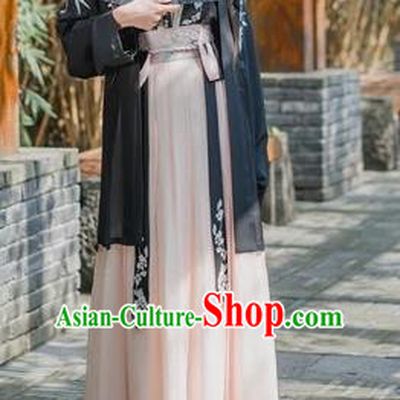 Traditional Chinese Ancient Costume Song Dynasty Young Lady Embroidered Hanfu Clothing for Women