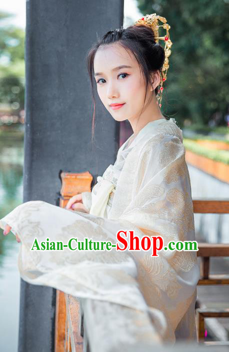 Traditional Chinese Ancient Costume China Wedding Dress Ancient Jin Dynasty Hanfu Princess Clothing Traditional Chinese Ancient Costume China Wedding Dress Ancient Jin Dynasty Hanfu Princess Clothing