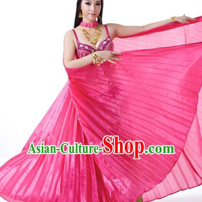 Indian Traditional Belly Dance Rosy Wings India Raks Sharki Props for Women
