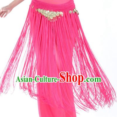 Indian Belly Dance Rosy Tassel Waist Chain Belts India Raks Sharki Waistband for Women