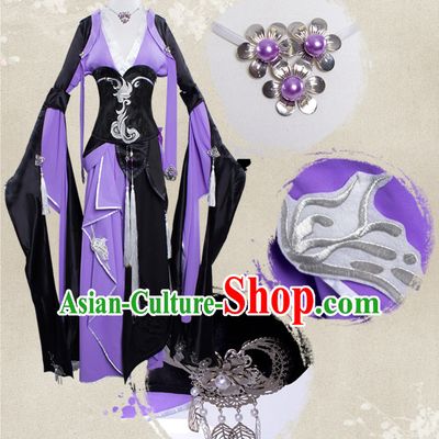 Asian Sexy Chinese Style Future Warrior Anime Costumes Superhero Costume Complete Set