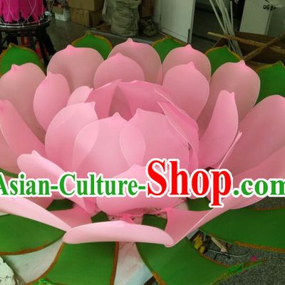 Handmade Stage Pond Giant 3 Meters Lotus Flower Props Arts