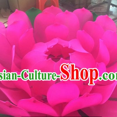 Handmade Stage Pond Giant 2 Meters Lotus Flower Props Arts