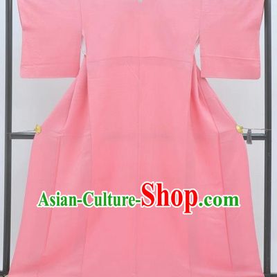 Japan Traditional Costume Pink Yukata Dress Japanese Furisode Kimono for Women