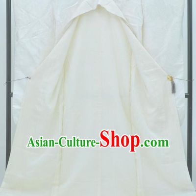 Japan Traditional Wedding Costume Shiromuku Yukata Dress Japanese White Furisode Kimono for Women