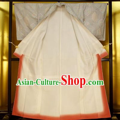 Japan Traditional Costume Printing Yukata Dress Japanese Furisode Kimono for Women