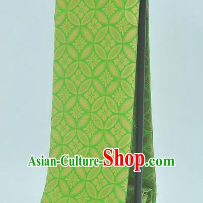 Traditional Japanese Kimono Green Satin Belts Kimonos Yukata Waistband for Women