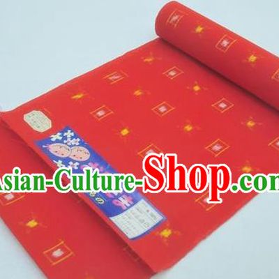 Traditional Japanese Kimono Red Belts Kimonos Yukata Waistband for Women
