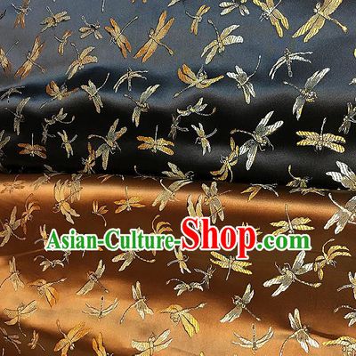 Chinese Traditional Fabric Tang Suit Dragonfly Pattern Brocade Chinese Fabric Asian Cheongsam Material