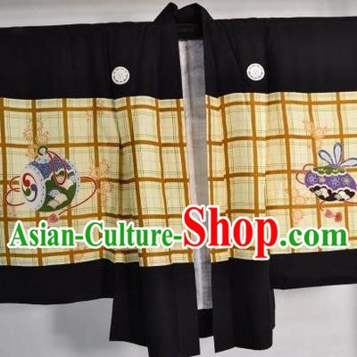Japanese Traditional Yukata Robe Clothing Japan Samurai Haori Kimonos for Kids