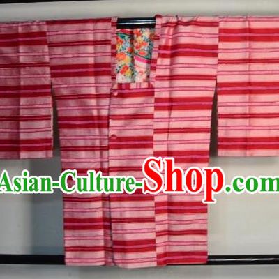 Japanese Traditional Yukata Red Shirts Japan Samurai Haori Kimonos Clothing for Men
