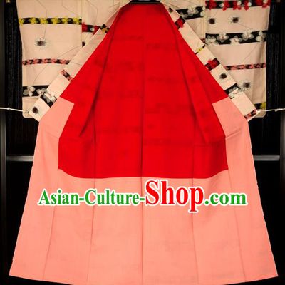 Japan Palace Lady Pink Furisode Kimono Costume Traditional Japanese Wedding Yukata Dress for Women