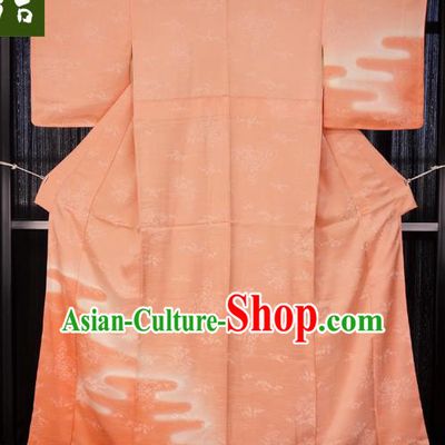 Traditional Japan Palace Furisode Kimono Costume Japanese Pink Yukata Dress for Women