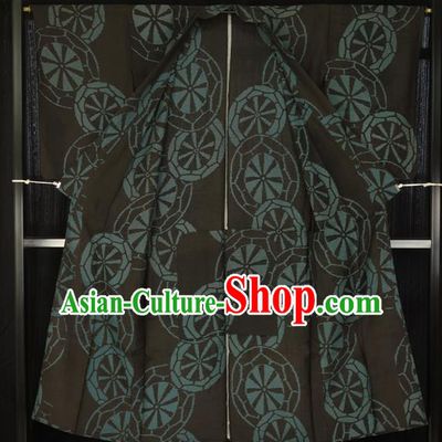 Japanese Traditional Kimono Male Costume Yukata Robe Japan Haori Apparel Clothing for Men