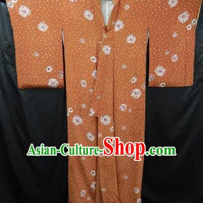 Japanese Traditional Light Tan Yukata Robe Japan Samurai Haori Kimono Clothing for Men