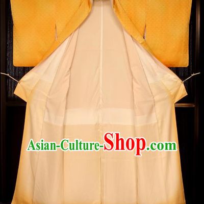 Japanese Traditional Orange Yukata Robe Japan Samurai Haori Apparel Kimono Clothing for Men