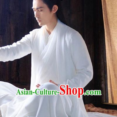 Chinese Ancient Costume Scholar Hanfu Swordsman Embroidered Clothing for Men