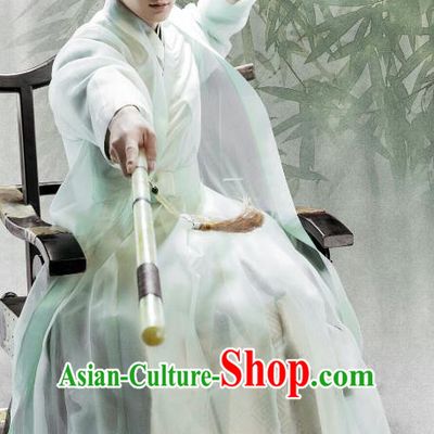 Chinese Ancient Knight-Errant Costume Theatre Performances Swordsman Hanfu Clothing for Men