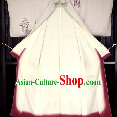 Japanese Traditional White Hakama Kimono Japan Haori Apparel Yukata Robe Costume for Men